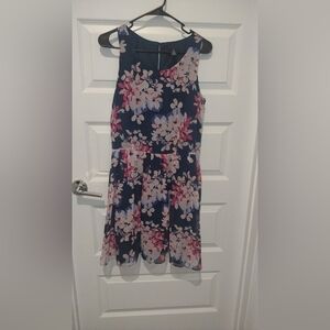 Gap pink and navy blue sundress